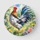 Search for cockerel clocks Farm animal