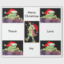 Search for frog christmas wrapping paper Santa