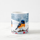 Recherche de petit oiseau rouge tasses Noël