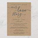 Search for love story wedding invitations Rustic