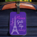 Search for paris luggage tags Girls trip