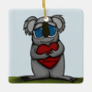 Search for koala bear ornaments Heart