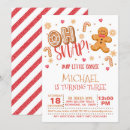 Search for oh snap birthday invitations Our little cookie