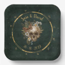 Search for vintage halloween plates Floral skull