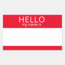 Recherche de insigne rouge autocollants Nom