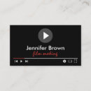 Recherche de cinématographique cartes visite Film