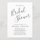 Search for typography bridal shower invitations Simple