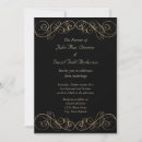 Recherche de parchemin mariage invitations Noir