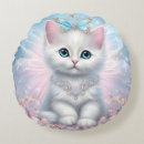 Recherche de de chaton coussins Chat blanc