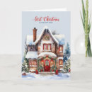 Search for new house holiday cards Snow