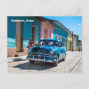 Recherche de voiture vintage cartes postales Cuba