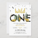 Search for gold safari invitations Palm leaves