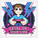Search for vintage gamer stickers Joystick