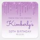 Search for purple 50th birthday stickers Sparkle