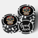 Recherche de crâne jetons poker Halloween