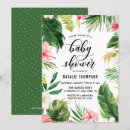 Search for tropical floral baby shower invitations Flowers