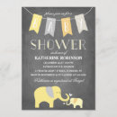 Search for yellow elephant baby shower invitations Trendy