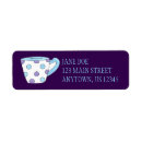 Search for blue polka dots return address labels Party