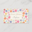 Recherche de fleurs hippies cartes visite Pour elle