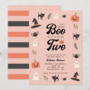 Search for our little boo is turning two birthday invitations Cute