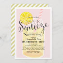 Search for pink lemonade bridal shower invitations Mason jar
