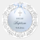 Search for silver blue stickers Baptism
