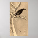 Recherche de oiseau sur la branche posters Oriental