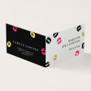 Recherche de rouge or cartes visite Chic