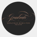 Search for rose gold graduation stickers Elegant