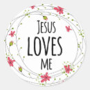 Search for god loves me stickers Jesus