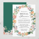 Search for wreath bridal shower invitations Roses