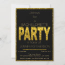 Search for glam bachelorette party invitations Gold