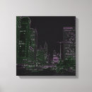 Search for neon canvas prints Night