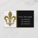 Recherche de gold fleur de lis cartes visite Professionnel
