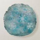 Search for blue and white christmas pillows Snowflake pattern
