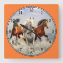 Search for beautiful horse clocks Stallion