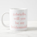 Search for pink bridesmaid mugs Minimalist