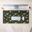 Search for green and gold pattern mousepads Floral