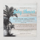 Recherche de palm trees baby shower invitations Tropical