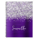 Search for purple glitter school notebooks Modern