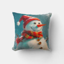 Search for snowman pillows Watercolor