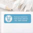 Recherche de baby blue étiquettes adresse retour Moderne