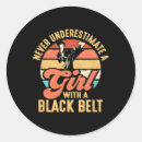 Search for black girl stickers Taekwondo