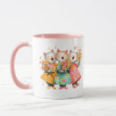 Search for colorful cat mugs Illustration