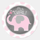 Search for pink dots baby shower stickers Elephant