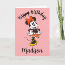 Recherche de pose vœux cartes Minnie