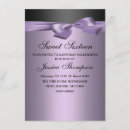 Search for bow sweet 16 invitations Purple