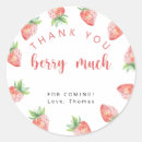 Search for strawberry thank you stickers Watercolor