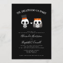 Search for skull wedding invitations Black
