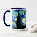 Recherche de post impressionnisme vintage tasses Nuit étoilée